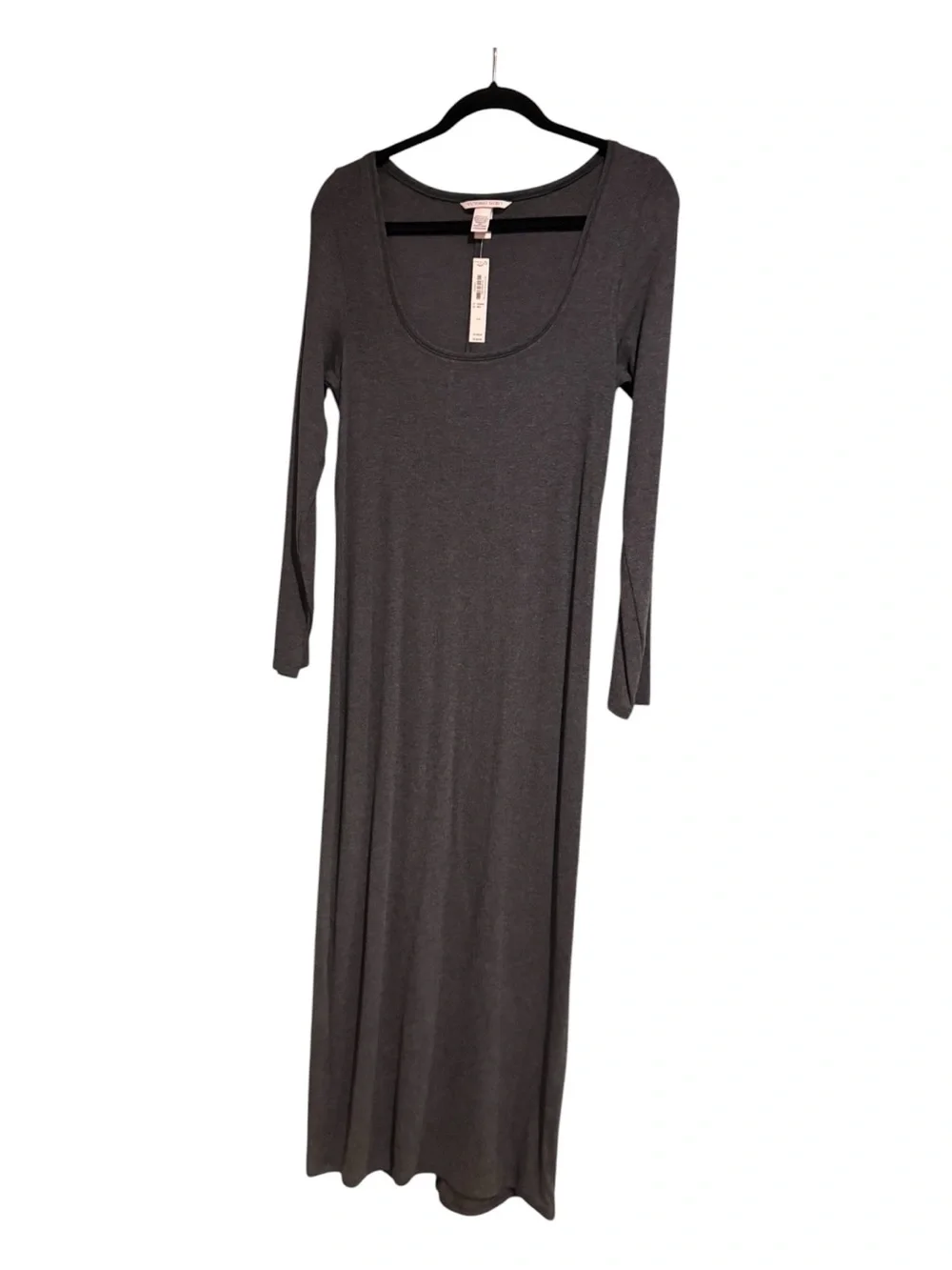 NWT Victoria’s Secret Gray Long Sleeve Maxi Dress Size Large- SUPER SOFT